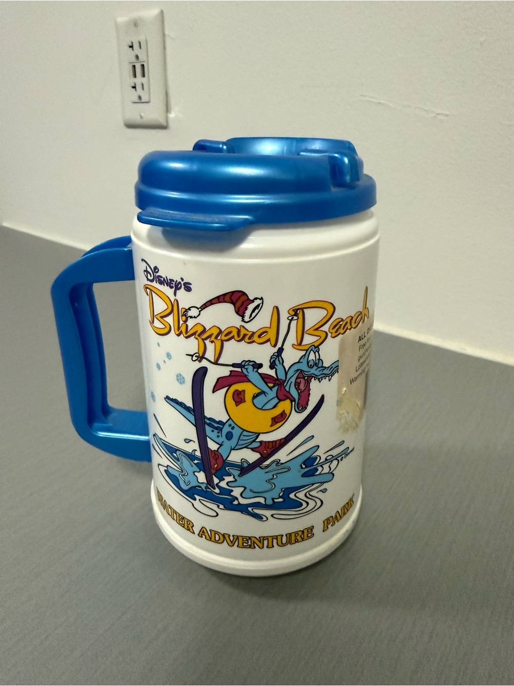 Vintage Disney Blizzard Beach Water Adventure Park Mug/Cup w Lid